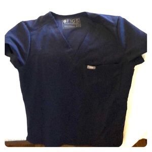 Navy FIGS scrub top